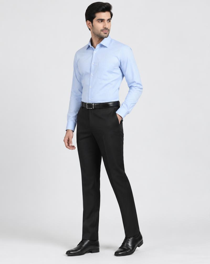 Men's Black Formal Trousers